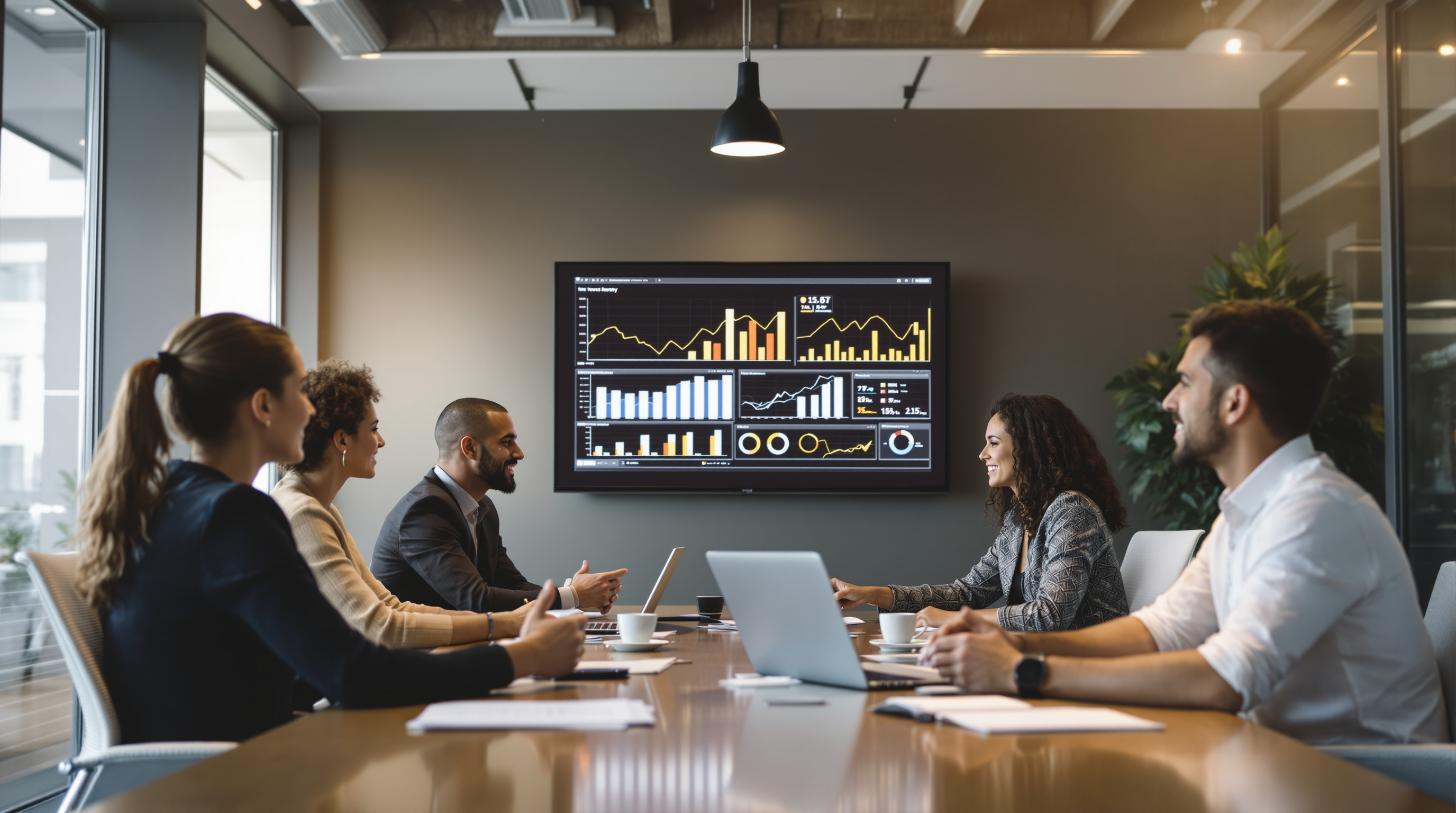 Équipe de professionnels en réunion